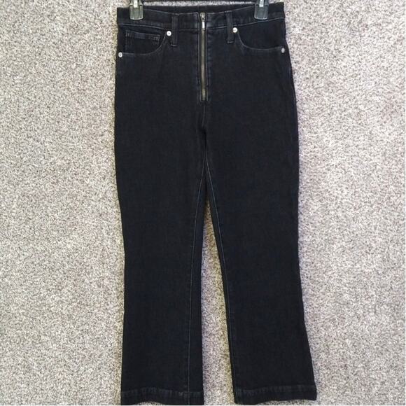 Lucky Brand Bridgette Y2K Zip High Rise Crop Mini Boot size 6/28R - Picture 1 of 15